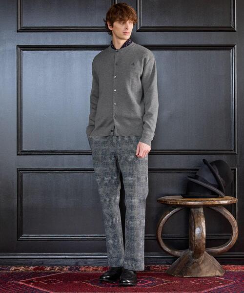 TAKEO KIKUCHI(タケオキクチ)の「【BOWLER HAT LABEL】日本製クルーネックカーディガン(カーディガン/ボレロ・メンズ・ブラック/ネイビー/オレンジ/ダークグレー/ブルーグリーン・03/02/04)」の9枚目の写真