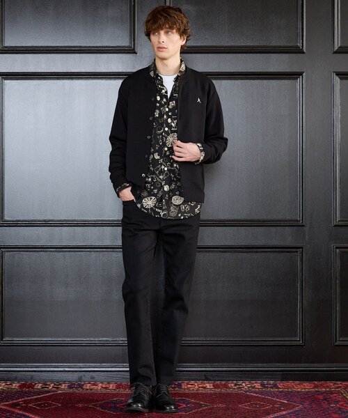 TAKEO KIKUCHI(タケオキクチ)の「【BOWLER HAT LABEL】日本製クルーネックカーディガン(カーディガン/ボレロ・メンズ・ブラック/ネイビー/オレンジ/ダークグレー/ブルーグリーン・03/02/04)」の14枚目の写真