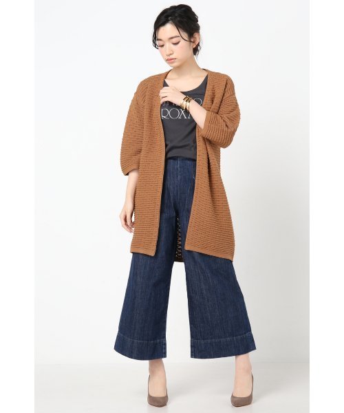 Spick & Span(スピックアンドスパン)の「7GGスカシガラ カーディガン◆(カーディガン/ボレロ・レディース・ホワイト/キャメル・FREE)」の13枚目の写真