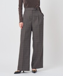 ラメチェックタックワイドパンツ〈セットアップ対応商品〉