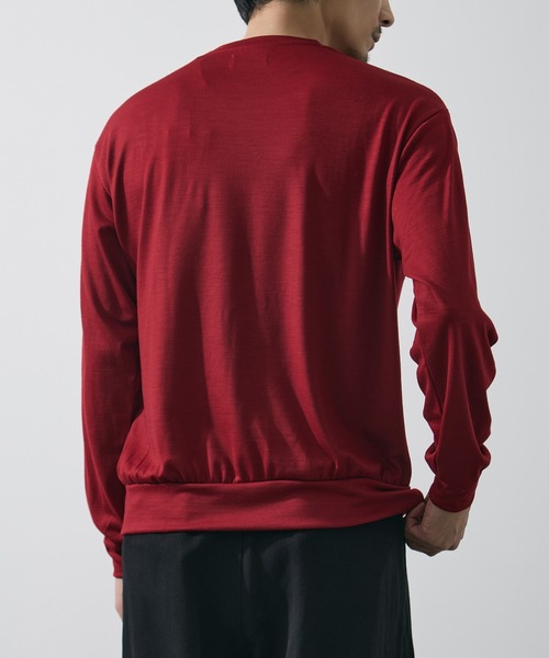 marka(マーカ)の「【MARKAWARE/marka/マーカ】CREW NECK L/S TEE(Tシャツ/カットソー・メンズ・オリーブ/レッド・2/1)」の5枚目の写真