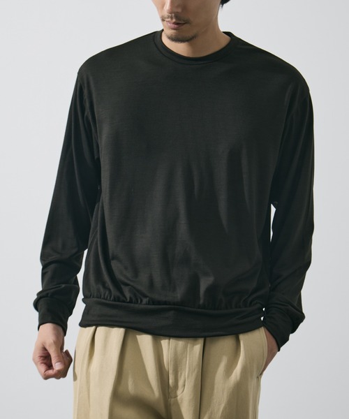 marka(マーカ)の「【MARKAWARE/marka/マーカ】CREW NECK L/S TEE(Tシャツ/カットソー・メンズ・オリーブ/レッド・2/1)」の11枚目の写真