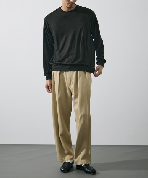 marka(マーカ)の「【MARKAWARE/marka/マーカ】CREW NECK L/S TEE(Tシャツ/カットソー・メンズ・オリーブ/レッド・2/1)」の14枚目の写真