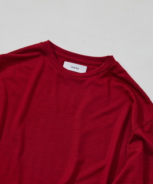marka(マーカ)の「【MARKAWARE/marka/マーカ】CREW NECK L/S TEE(Tシャツ/カットソー・メンズ・オリーブ/レッド・2/1)」の8枚目の写真