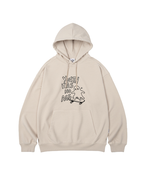 WILDROCK(ワイルドロック)の「SKATER GHOST オーバーサイズフーディ_10 COL(パーカー・レディース・ブラック/ベージュ/ネイビー/ブラウン/ピンク/ブルー/アイボリー/ダークグレー/バーガンディー/チャコール・SMALL/MEDIUM/LARGE)」の6枚目の写真