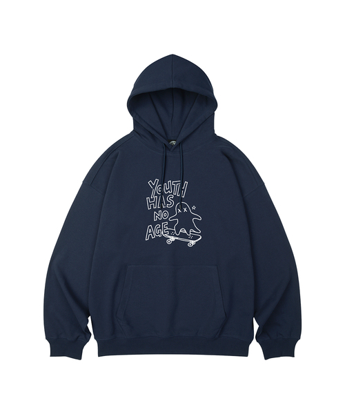 WILDROCK(ワイルドロック)の「SKATER GHOST オーバーサイズフーディ_10 COL(パーカー・レディース・ブラック/ベージュ/ネイビー/ブラウン/ピンク/ブルー/アイボリー/ダークグレー/バーガンディー/チャコール・SMALL/MEDIUM/LARGE)」の7枚目の写真