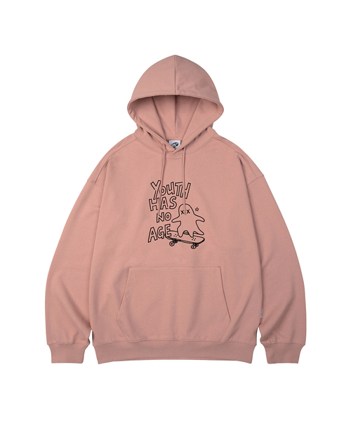 WILDROCK(ワイルドロック)の「SKATER GHOST オーバーサイズフーディ_10 COL(パーカー・レディース・ブラック/ベージュ/ネイビー/ブラウン/ピンク/ブルー/アイボリー/ダークグレー/バーガンディー/チャコール・SMALL/MEDIUM/LARGE)」の9枚目の写真