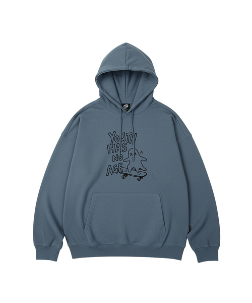 WILDROCK(ワイルドロック)の「SKATER GHOST オーバーサイズフーディ_10 COL(パーカー・レディース・ブラック/ベージュ/ネイビー/ブラウン/ピンク/ブルー/アイボリー/ダークグレー/バーガンディー/チャコール・SMALL/MEDIUM/LARGE)」の8枚目の写真