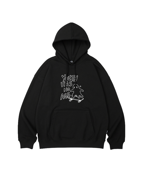 WILDROCK(ワイルドロック)の「SKATER GHOST オーバーサイズフーディ_10 COL(パーカー・レディース・ブラック/ベージュ/ネイビー/ブラウン/ピンク/ブルー/アイボリー/ダークグレー/バーガンディー/チャコール・SMALL/MEDIUM/LARGE)」の1枚目の写真