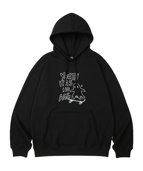 WILDROCK(ワイルドロック)の「SKATER GHOST オーバーサイズフーディ_10 COL(パーカー・レディース・ブラック/ベージュ/ネイビー/ブラウン/ピンク/ブルー/アイボリー/ダークグレー/バーガンディー/チャコール・SMALL/MEDIUM/LARGE)」の11枚目の写真