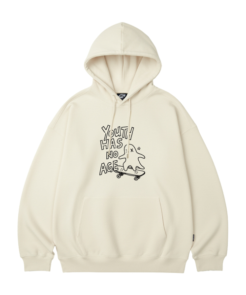 WILDROCK(ワイルドロック)の「SKATER GHOST オーバーサイズフーディ_10 COL(パーカー・レディース・ブラック/ベージュ/ネイビー/ブラウン/ピンク/ブルー/アイボリー/ダークグレー/バーガンディー/チャコール・SMALL/MEDIUM/LARGE)」の13枚目の写真