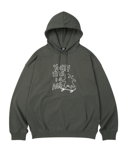 WILDROCK(ワイルドロック)の「SKATER GHOST オーバーサイズフーディ_10 COL(パーカー・レディース・ブラック/ベージュ/ネイビー/ブラウン/ピンク/ブルー/アイボリー/ダークグレー/バーガンディー/チャコール・SMALL/MEDIUM/LARGE)」の15枚目の写真