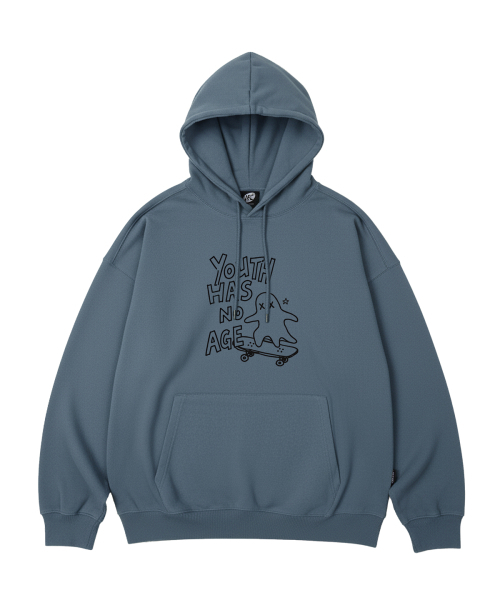 WILDROCK(ワイルドロック)の「SKATER GHOST オーバーサイズフーディ_10 COL(パーカー・レディース・ブラック/ベージュ/ネイビー/ブラウン/ピンク/ブルー/アイボリー/ダークグレー/バーガンディー/チャコール・SMALL/MEDIUM/LARGE)」の16枚目の写真