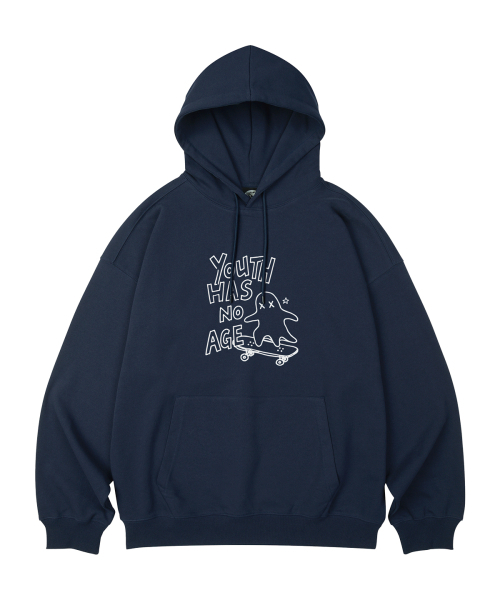 WILDROCK(ワイルドロック)の「SKATER GHOST オーバーサイズフーディ_10 COL(パーカー・レディース・ブラック/ベージュ/ネイビー/ブラウン/ピンク/ブルー/アイボリー/ダークグレー/バーガンディー/チャコール・SMALL/MEDIUM/LARGE)」の18枚目の写真