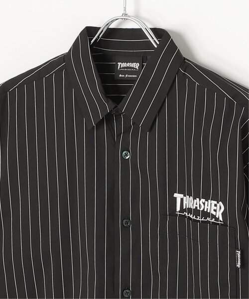 VENCEEXCHANGE(ヴァンスエクスチェンジ)の「THRASHER スラッシャー ストライプシャツ(シャツ/ブラウス・メンズ・グレー/サックスブルー/ブラック・M/L/LL)」の10枚目の写真