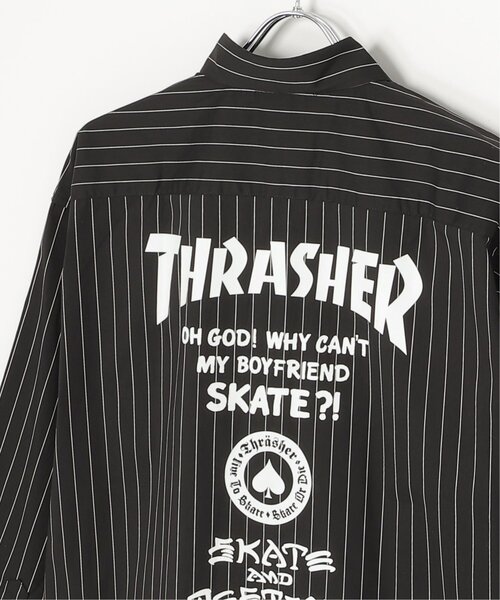 VENCEEXCHANGE(ヴァンスエクスチェンジ)の「THRASHER スラッシャー ストライプシャツ(シャツ/ブラウス・メンズ・グレー/サックスブルー/ブラック・M/L/LL)」の11枚目の写真