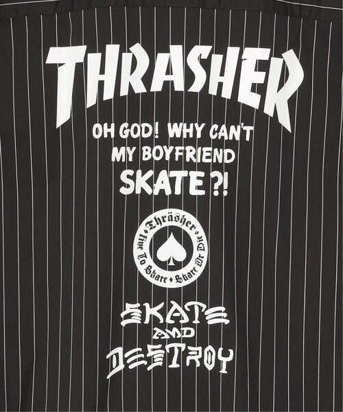 VENCEEXCHANGE(ヴァンスエクスチェンジ)の「THRASHER スラッシャー ストライプシャツ(シャツ/ブラウス・メンズ・グレー/サックスブルー/ブラック・M/L/LL)」の14枚目の写真