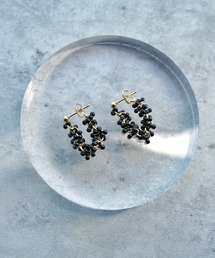 MILIA/ビーズフープピアス 【金属アレルギー対応】