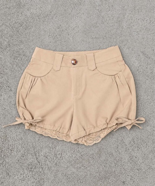 SPINNS(スピンズ)の「ツイルバルーンショートパンツ/リボン/NEO森ガール(その他パンツ・レディース・ベージュ/カーキ/ブラック・ONESIZE)」の7枚目の写真