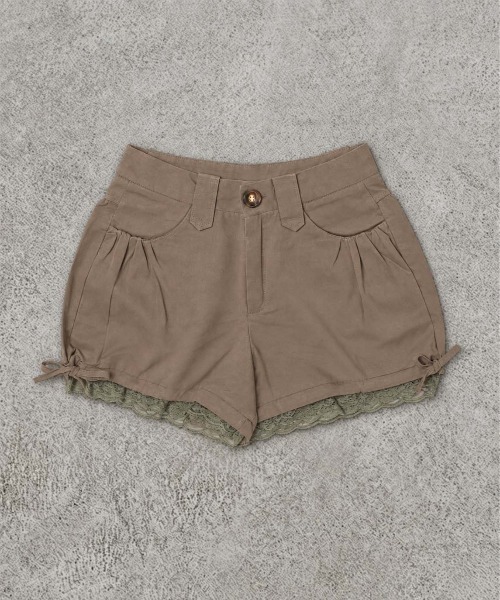 SPINNS(スピンズ)の「ツイルバルーンショートパンツ/リボン/NEO森ガール(その他パンツ・レディース・ベージュ/カーキ/ブラック・ONESIZE)」の6枚目の写真