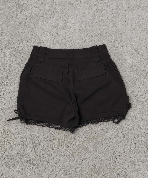 SPINNS(スピンズ)の「ツイルバルーンショートパンツ/リボン/NEO森ガール(その他パンツ・レディース・ベージュ/カーキ/ブラック・ONESIZE)」の4枚目の写真