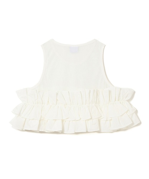 NON TOKYO(ノントーキョー)の「FRILL MESH SHORT TANK-TOP(タンクトップ・レディース・ピンク/ブルー/ホワイト・FREE)」の16枚目の写真