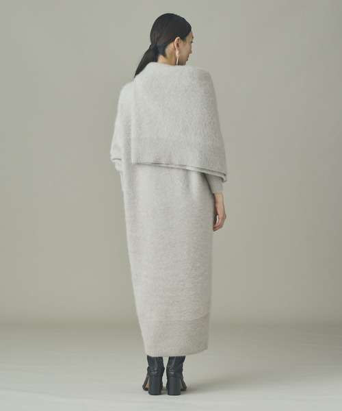 Curensology(カレンソロジー)の「Curensology(カレンソロジー)/FOXカシミヤニットワンピース(ワンピース・レディース・ブラウン系その他/ブラック/オフホワイト・FREE)」の6枚目の写真
