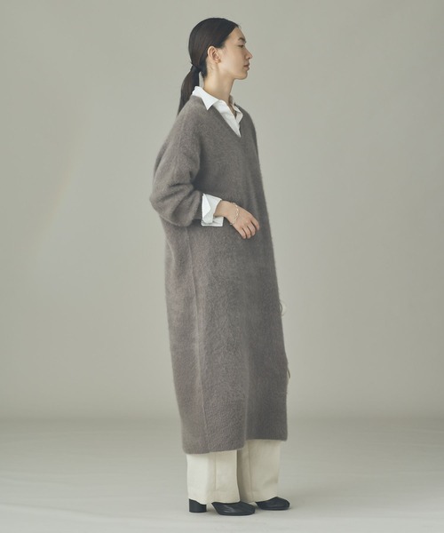 Curensology(カレンソロジー)の「Curensology(カレンソロジー)/FOXカシミヤニットワンピース(ワンピース・レディース・ブラウン系その他/ブラック/オフホワイト・FREE)」の11枚目の写真