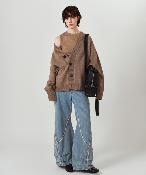 Knuth Marf(クヌースマーフ)の「Knuth Marf / クヌースマーフ belted school bag(ショルダーバッグ・レディース・ブラウン/ブラック・FREE)」の4枚目の写真