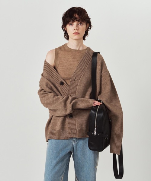 Knuth Marf(クヌースマーフ)の「Knuth Marf / クヌースマーフ belted school bag(ショルダーバッグ・レディース・ブラウン/ブラック・FREE)」の5枚目の写真