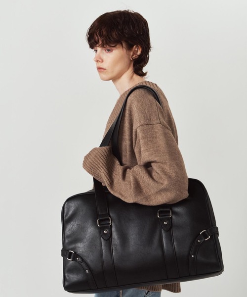 Knuth Marf(クヌースマーフ)の「Knuth Marf / クヌースマーフ belted school bag(ショルダーバッグ・レディース・ブラウン/ブラック・FREE)」の6枚目の写真