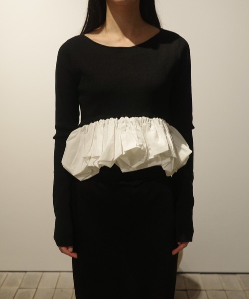 CLANE W BALLOON SHORT KNIT TOPS（ニット/セーター）｜CLANE（クラネ