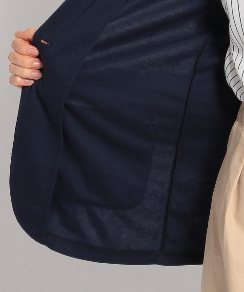 THE SHOP TK (ザ ショップ ティーケー )の「ポンチテーラードジャケット(テーラードジャケット・レディース・グリーン/グレー/ブルー・12/13)」の4枚目の写真