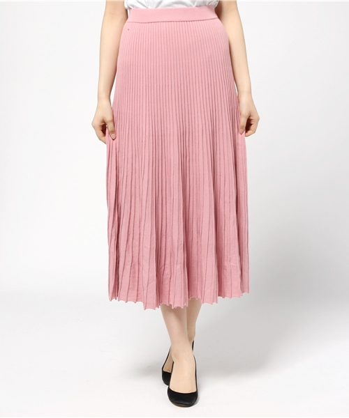 MOUSSY（マウジー）の「Pleat Knit Skirt（スカート・レディース・ライトピンク/ライトグレー/ホワイト・FREE）」の13枚目の写真
