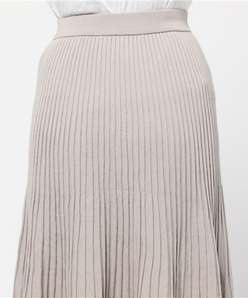 MOUSSY（マウジー）の「Pleat Knit Skirt（スカート・レディース・ライトピンク/ライトグレー/ホワイト・FREE）」の8枚目の写真