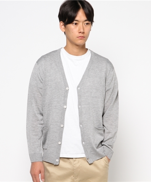 WEGO（ウィゴー）の「WEGO/ニットカーディガン（カーディガン/ボレロ・メンズ・ネイビー/杢グレー/レッド/ベージュ・MEDIUM/LARGE）」の13枚目の写真