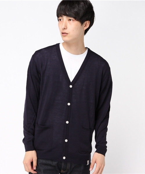 WEGO（ウィゴー）の「WEGO/ニットカーディガン（カーディガン/ボレロ・メンズ・ネイビー/杢グレー/レッド/ベージュ・MEDIUM/LARGE）」の14枚目の写真