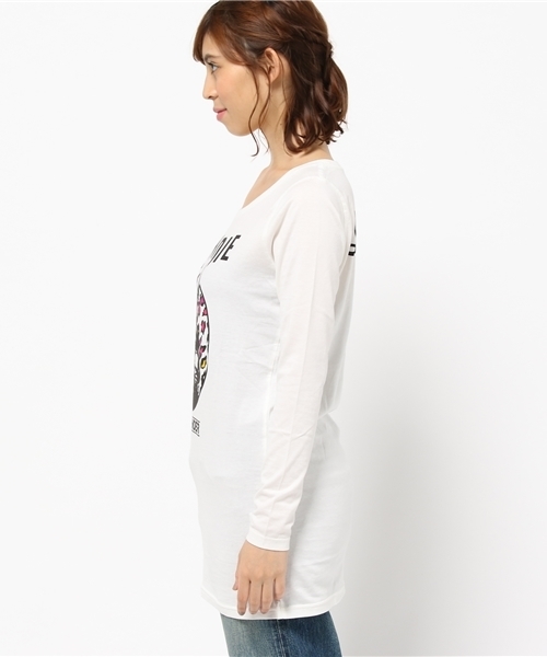 HYSTERIC GLAMOUR(ヒステリックグラマー)の「BLONDIE/’76 pt ビッグT-SH(Tシャツ/カットソー・レディース・ホワイト/ピンク/ブルー・FREE)」の5枚目の写真