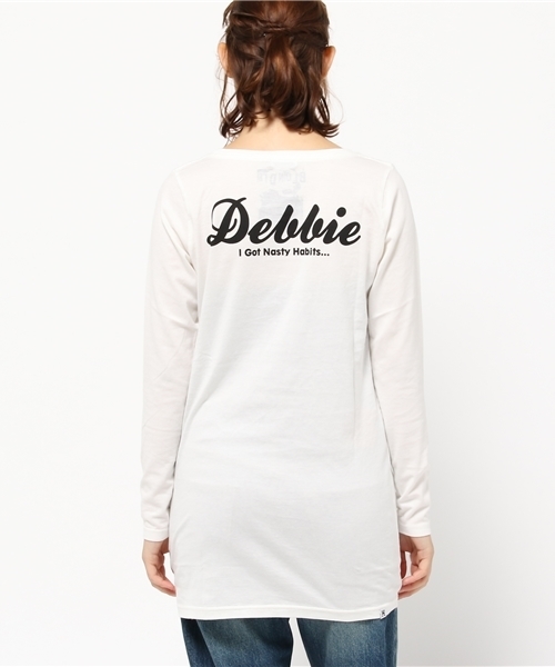 HYSTERIC GLAMOUR(ヒステリックグラマー)の「BLONDIE/’76 pt ビッグT-SH(Tシャツ/カットソー・レディース・ホワイト/ピンク/ブルー・FREE)」の6枚目の写真