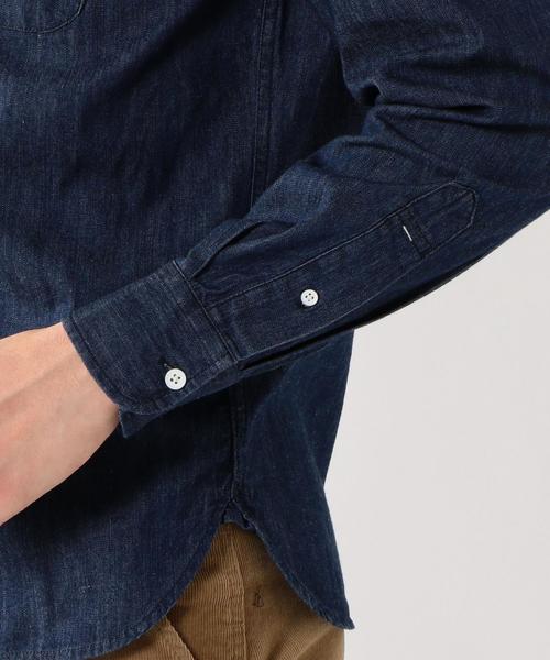 coen（コーエン）の「デニムボタンダウンシャツ（シャツ/ブラウス・メンズ・ネイビー/ライトブルー・X-LARGE/LARGE/MEDIUM/SMALL/X-SMALL）」の16枚目の写真