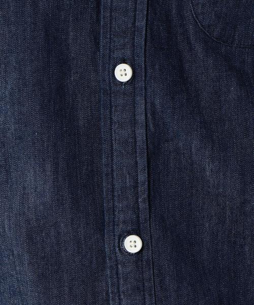 coen（コーエン）の「デニムボタンダウンシャツ（シャツ/ブラウス・メンズ・ネイビー/ライトブルー・X-LARGE/LARGE/MEDIUM/SMALL/X-SMALL）」の6枚目の写真
