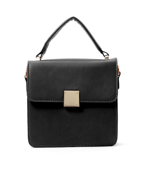 PLAIN CLOTHING（プレーンクロージング）の「ワンハンドルスクエアバッグ/ショルダーバッグ【PLAIN CLOTHING】（ショルダーバッグ・レディース・キャメル/ブラック/グレー・FREE）」の20枚目の写真