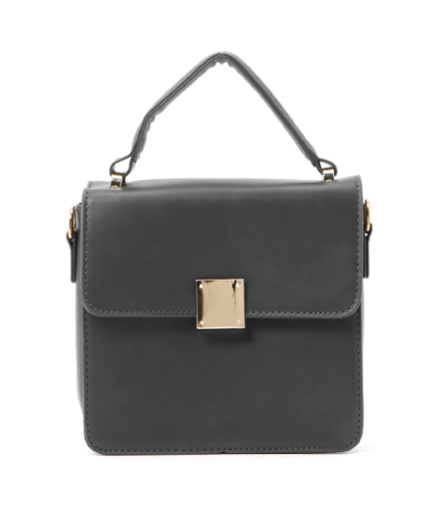 PLAIN CLOTHING（プレーンクロージング）の「ワンハンドルスクエアバッグ/ショルダーバッグ【PLAIN CLOTHING】（ショルダーバッグ・レディース・キャメル/ブラック/グレー・FREE）」の13枚目の写真