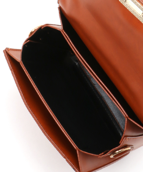 PLAIN CLOTHING（プレーンクロージング）の「ワンハンドルスクエアバッグ/ショルダーバッグ【PLAIN CLOTHING】（ショルダーバッグ・レディース・キャメル/ブラック/グレー・FREE）」の10枚目の写真