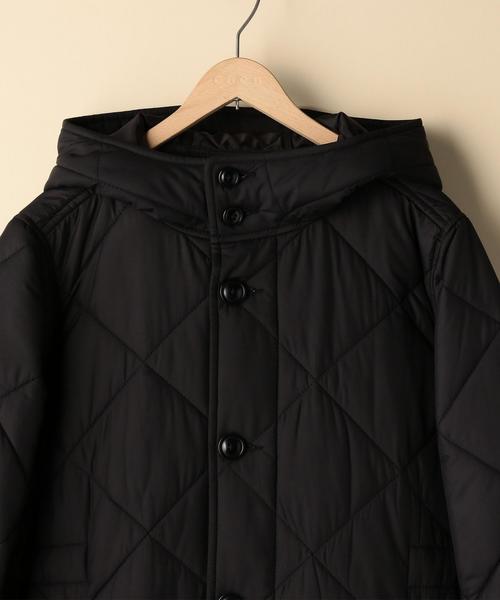 美品 17aw coen コーエン タフレックス サーモア ミリタリー キルティング ノーカラー ショート コート ジャケット レディース M ベージュ coen（コーエン）の「手洗いできるTUFLEX(タフレックス)×Thermore