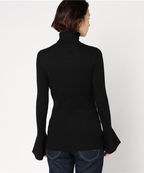 ivory court（アイボリーコート）の「【SIMPLICITE】ベルスリーブプルオーバー◆（ニット/セーター・レディース・ブラック/ベージュ/レッド・FREE）」の5枚目の写真