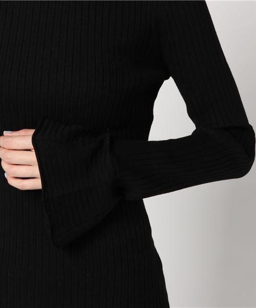 ivory court（アイボリーコート）の「【SIMPLICITE】ベルスリーブプルオーバー◆（ニット/セーター・レディース・ブラック/ベージュ/レッド・FREE）」の7枚目の写真