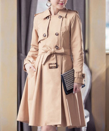 フレアシルエットトレンチコート