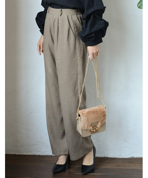 Re:EDIT（リエディ）の「すっきり美脚ストレートパンツ（その他パンツ・レディース・ブラック/ベージュ/ブラウン/グレー/ブラック系その他/ブラウン系その他/バーガンディー/グリーン系その他/モカ・LARGE/MEDIUM/SMALL）」の8枚目の写真