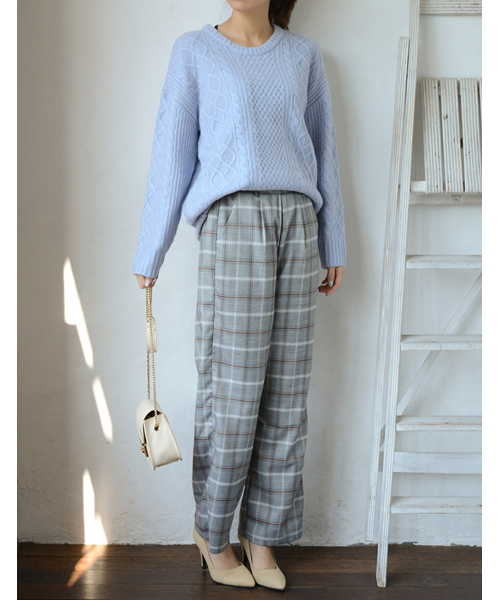 Re:EDIT（リエディ）の「すっきり美脚ストレートパンツ（その他パンツ・レディース・ブラック/ベージュ/ブラウン/グレー/ブラック系その他/ブラウン系その他/バーガンディー/グリーン系その他/モカ・LARGE/MEDIUM/SMALL）」の18枚目の写真